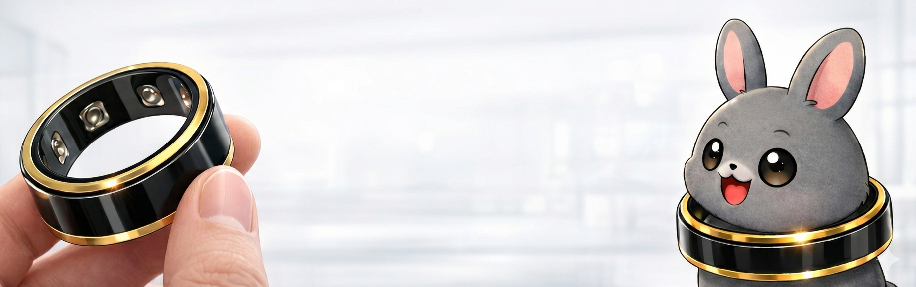 スマートリングで始まる新しい日常をイメージしたキービジュアル